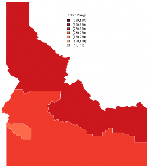 Idaho Male Social Security Disability Income (SSDI)